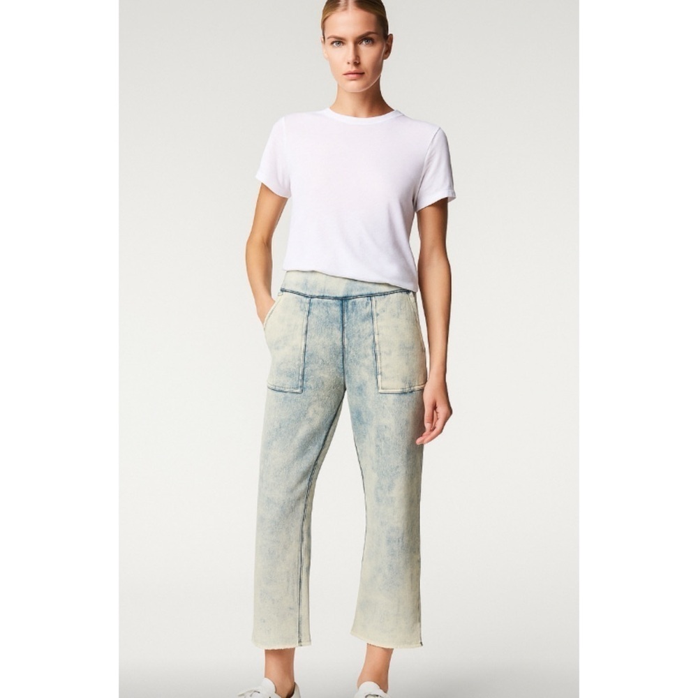 Rag & Bone Acid Wash Retro Sweatpants Pull On Cropped Exposed Seam Y2K Size XS